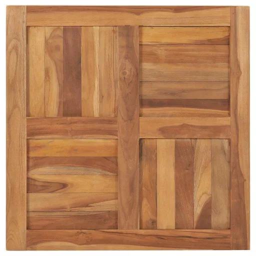Tömör tíkfa asztallap 70 x 70 x 2,5 cm