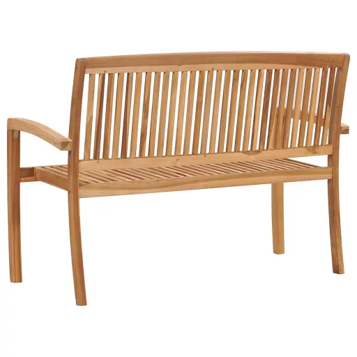 2 személyes tömör tíkfa kerti pad asztallal 120 cm