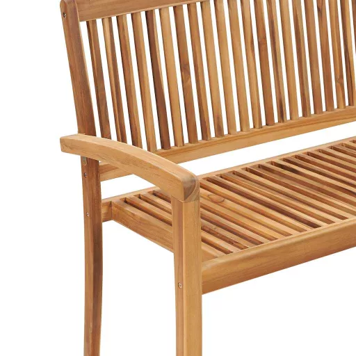 2 személyes tömör tíkfa kerti pad asztallal 120 cm