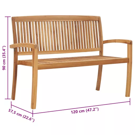 2 személyes tömör tíkfa kerti pad asztallal 120 cm