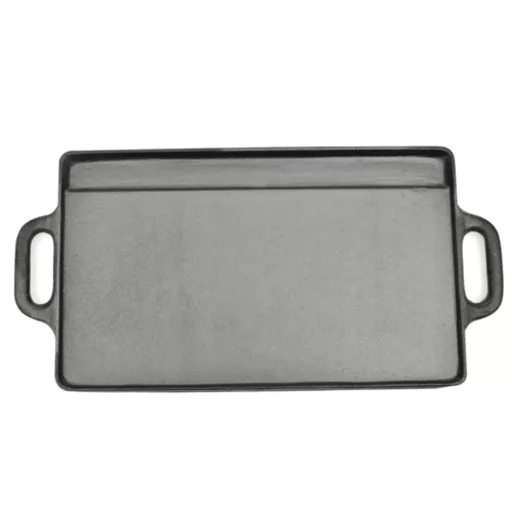 2 db megfordítható öntöttvas grilltálca 38 x 23 cm