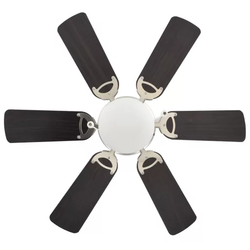 Díszes mennyezeti ventilátor lámpával 82 cm sötétbarna