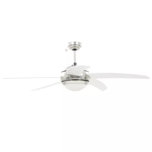 Díszes mennyezeti ventilátor lámpával 128 cm fehér