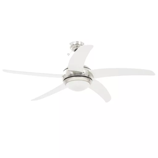 Díszes mennyezeti ventilátor lámpával 128 cm fehér