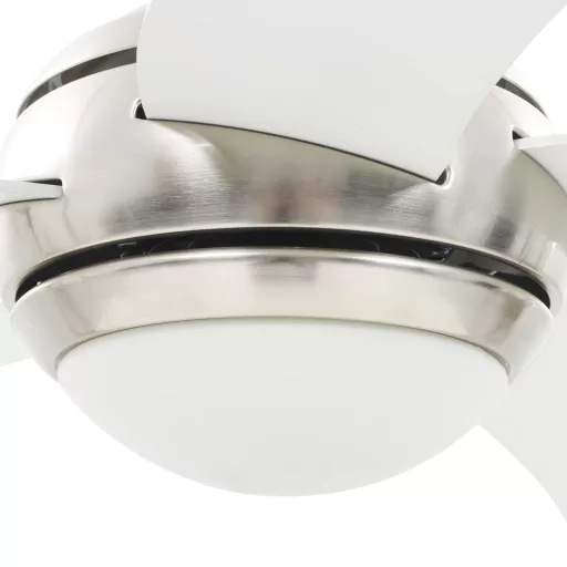 Díszes mennyezeti ventilátor lámpával 128 cm fehér