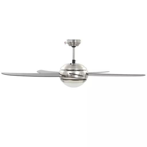 Díszes mennyezeti ventilátor lámpával 128 cm barna
