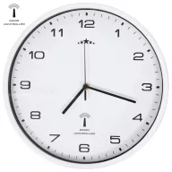  Fehér színű rádióvezérelt falióra kvarcszerkezettel 31 cm
