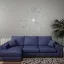 Modern küllemű ezüstszínű 3D falióra, 100 cm XXL méret