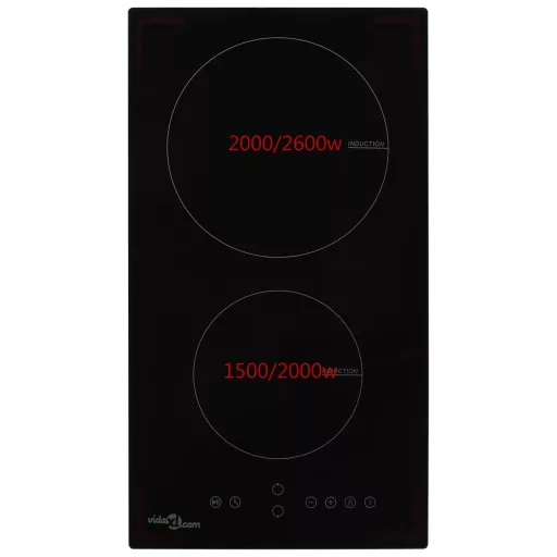 2 égős indukciós főzőlap érintésérzékeny vezérlőpanellel 3500 W