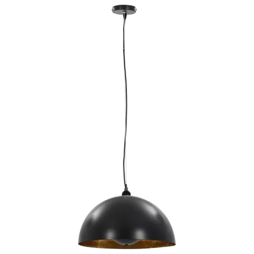 2 darab fekete-arany félgömb alakú mennyezeti lámpa 40 cm E27