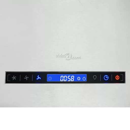 Rozsdamentes acél LCD érintőképernyős sziget páraelszívó 37 cm