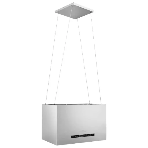 Rozsdamentes acél LCD érintőképernyős sziget páraelszívó 55 cm
