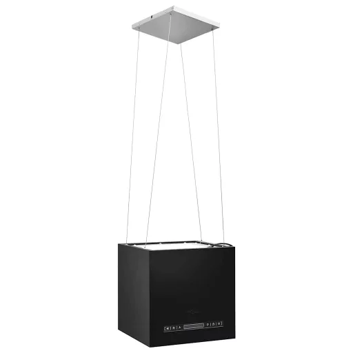 Porszórt acél LCD érintőképernyős sziget páraelszívó 37 cm