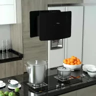 Edzett üveg LCD érintőképernyős sziget páraelszívó