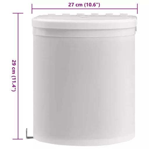 Beépíthető konyhai műanyag szemetes 8 l