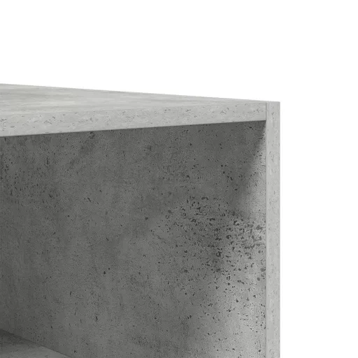 Betonszürke szerelt fa ruhásszekrény 50 x 50 x 200 cm