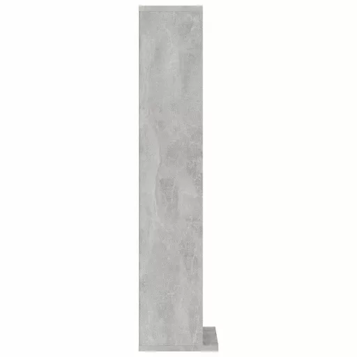 Betonszürke szerelt fa CD-szekrény 21 x 20 x 88 cm