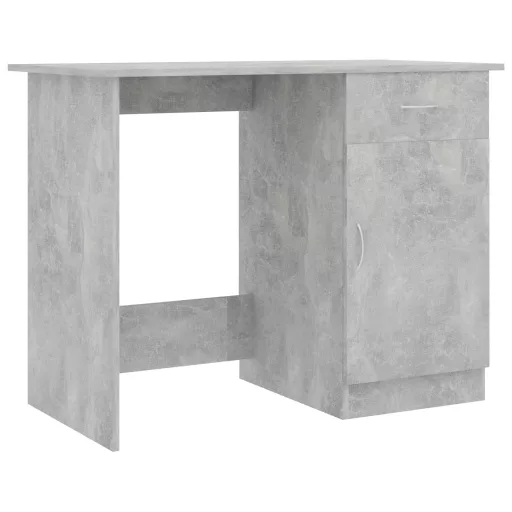 Betonszürke szerelt fa íróasztal 100 x 50 x 76 cm