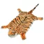 Barna plüss tigris szőnyeg 144 cm