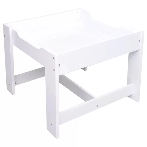 Fehér MDF gyerekasztal két székkel