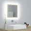 Sonoma tölgy akril LED-es fürdőszobai tükör 40x8,5x37 cm