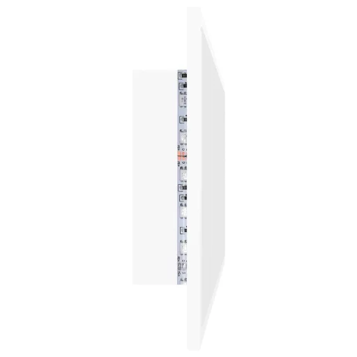 Fehér akril LED-es fürdőszobai tükör 100x8,5x37 cm