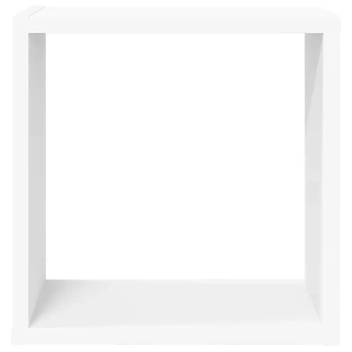 2 db fehér fali kockapolc 30 x 15 x 30 cm