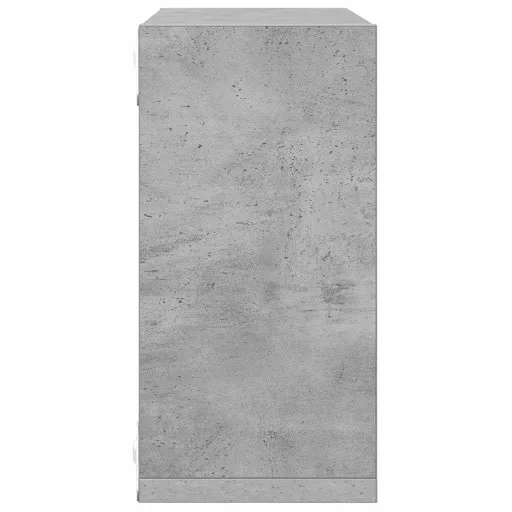 6 db betonszürke fali kockapolc 30 x 15 x 30 cm