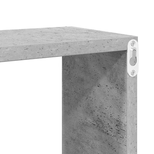 6 db betonszürke fali kockapolc 30 x 15 x 30 cm