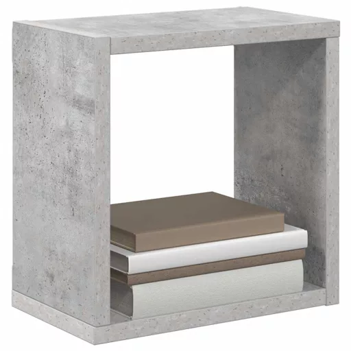 4 db betonszürke fali kockapolc 26 x 15 x 26 cm