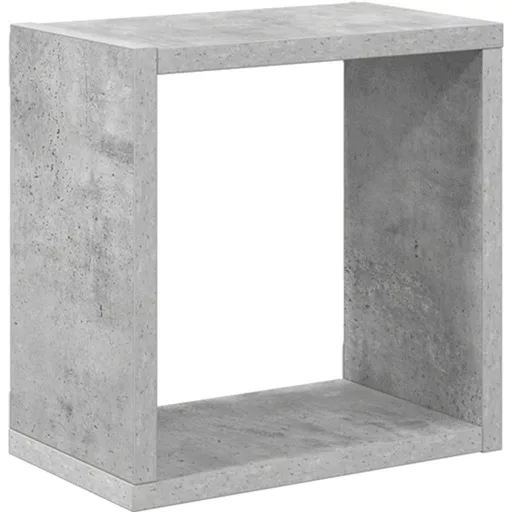 4 db betonszürke fali kockapolc 26 x 15 x 26 cm