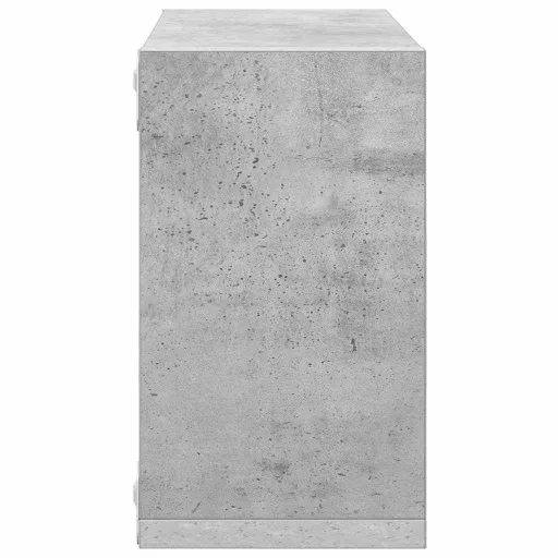 4 db betonszürke fali kockapolc 26 x 15 x 26 cm