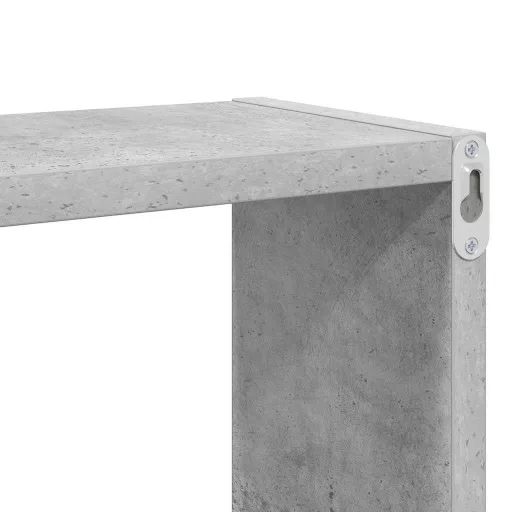 4 db betonszürke fali kockapolc 26 x 15 x 26 cm