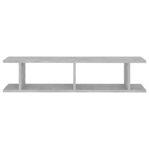 2 db betonszürke forgácslap fali polc 90 x 18 x 20 cm