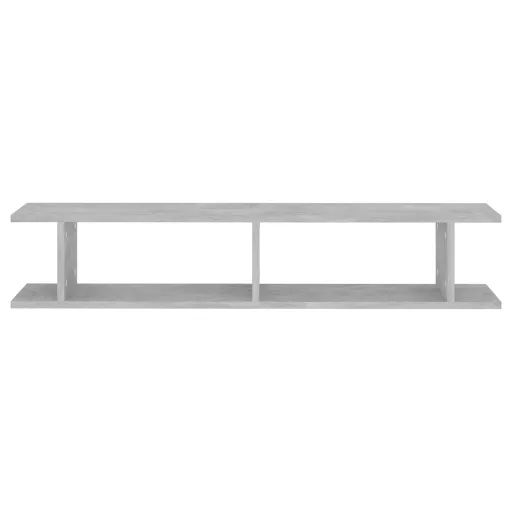 2 db betonszürke forgácslap fali polc 105 x 18 x 20 cm