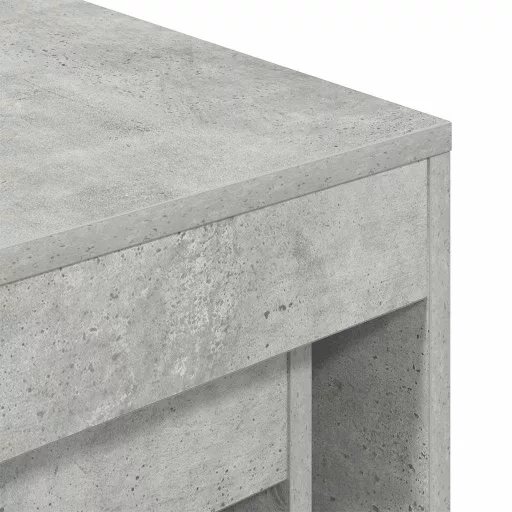 3 db betonszürke szerelt fa egymásba tolható asztal