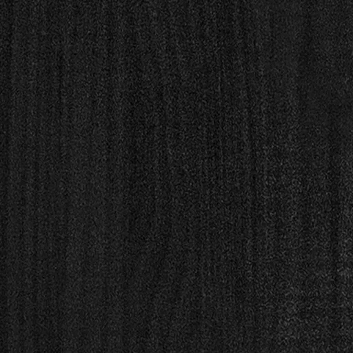 Fekete tömör fenyőfa ágykeret 100 x 200 cm
