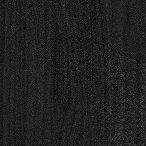 2 db fekete tömör fenyőfa kerti virágtartó 70 x 70 x 70 cm