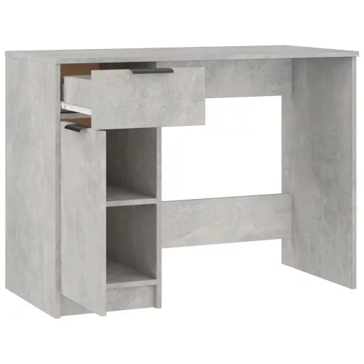 Betonszürke színű szerelt fa íróasztal 100 x 50 x 75 cm