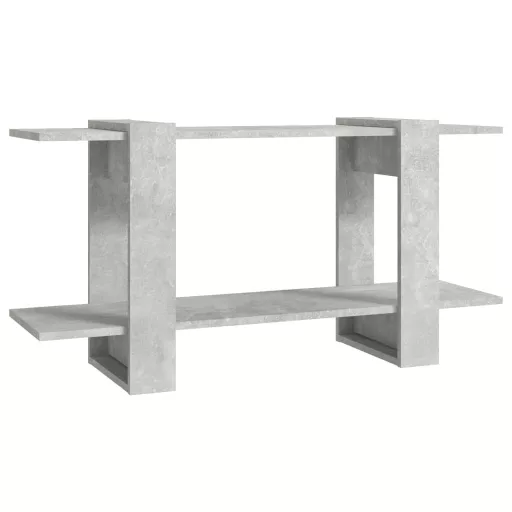 Betonszürke szerelt fa könyvszekrény 100 x 30 x 51 cm