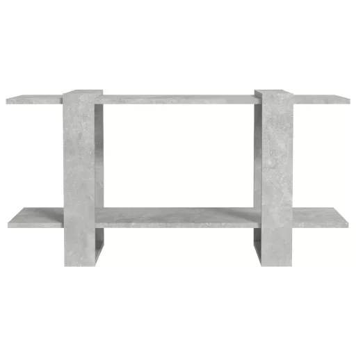 Betonszürke szerelt fa könyvszekrény 100 x 30 x 51 cm
