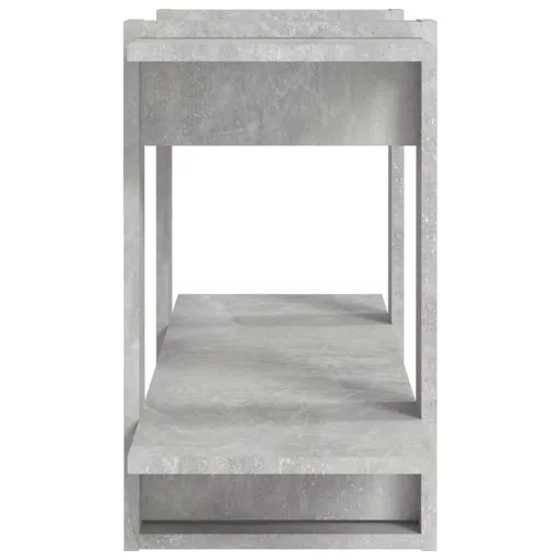 Betonszürke szerelt fa könyvszekrény 100 x 30 x 51 cm