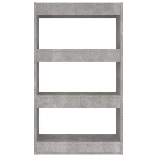 Betonszürke szerelt fa könyvszekrény/térelválasztó 60x30x103 cm