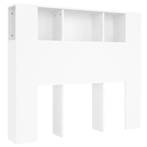 Fehér fejtámlás szekrény 120 x 18,5 x 102,5 cm