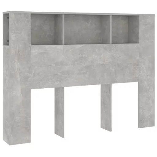 Betonszürke áthidaló szekrény 140 x 18,5 x 104,5 cm