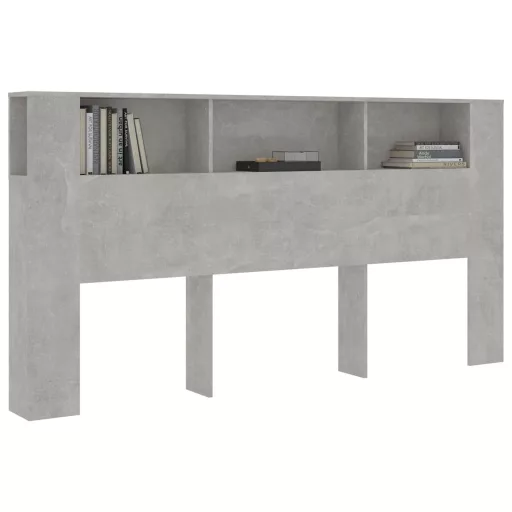 Betonszürke áthidaló szekrény 200x18,5x104,5 cm