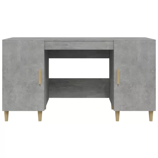 Betonszürke szerelt fa íróasztal 140 x 50 x 75 cm