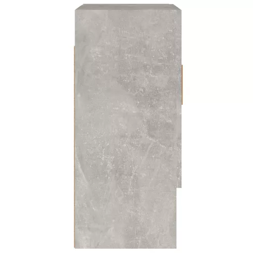 Betonszürke szerelt fa faliszekrény 60 x 31 x 70 cm