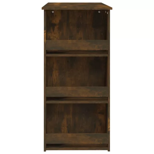 Füstös tölgy színű bárasztal tárolópolccal 102 x 50 x 103,5 cm