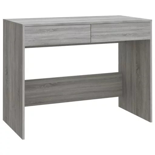 Szürke sonoma színű szerelt fa íróasztal 101x50x76,5 cm